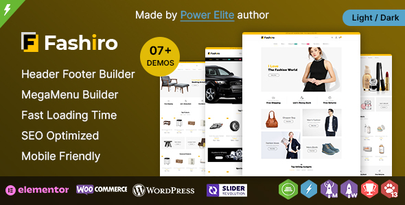 Fashiro WP - Multipurpose Elementor WooCommerce Theme
