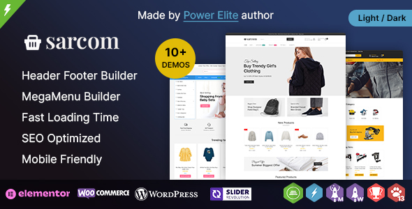 Sarcom WP - Elementor Multi-purpose WooCommerce Theme
