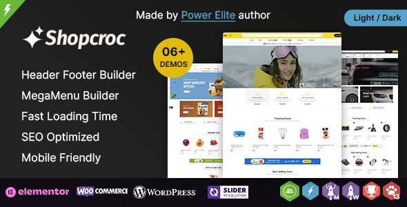 Shopcroc WP - Elementor Multi-purpose WooCommerce WordPress Theme
