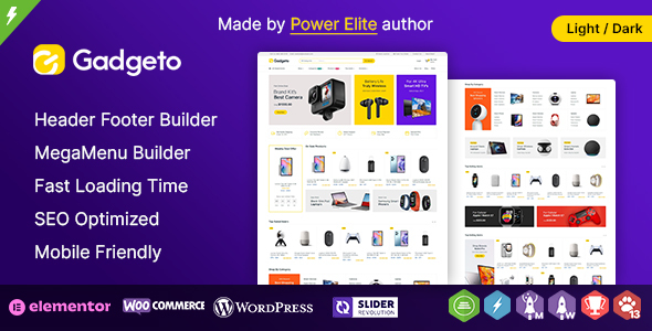 Gadgeto WP - Electronics Store Elementor WooCommerce Theme