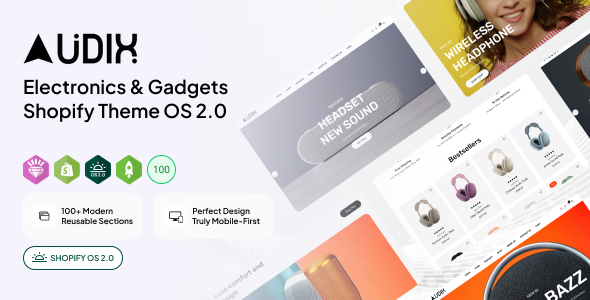 Audix | Electronics & Gadgets Shopify Theme OS 2.0 – 0 Sold!