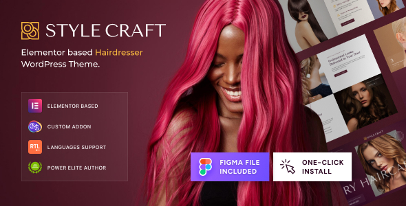 Style Craft - Hairdresser & Hair Salon WordPress Theme