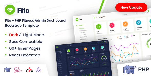 Fito – PHP Fitness Admin Dashboard Bootstrap Template – 0 Sold!