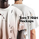 Torn T-shirt Mockups - GraphicRiver Item for Sale