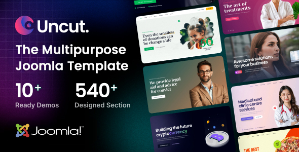 Uncut – The Multipurpose Joomla Template – 0 Sold!