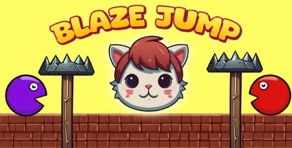 Blaze Jump - Construct 3 HTML5 Runner Jump Game
