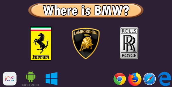 Find the Car Logo - HTML5 Game (Phaser 3)