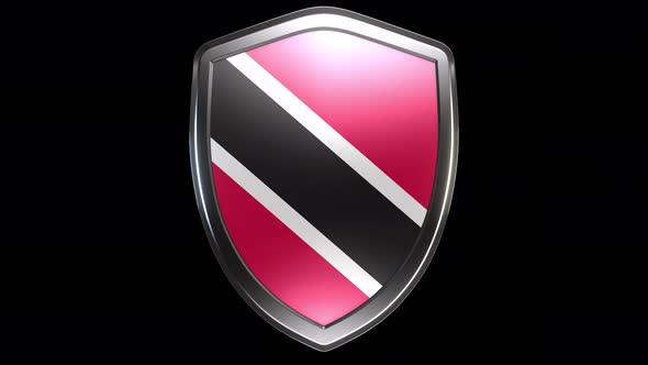 Trinidad And Tobago Emblem Transition with Alpha Channel - 4K Resolution