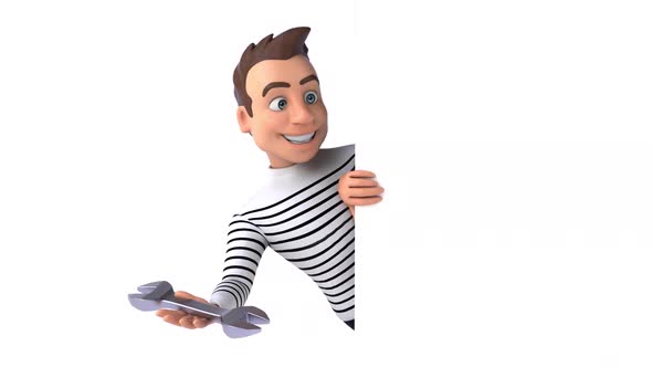 Fun 3D cartoon casual character