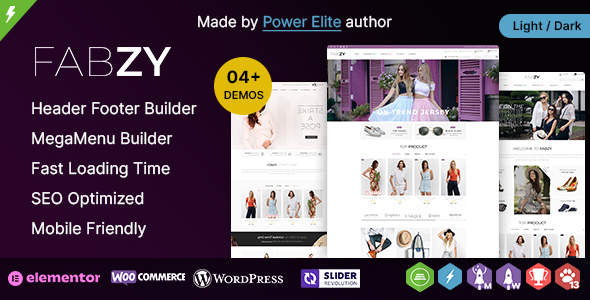 Fabzy WP - Fashion and Multi-purpose Elementor WooCommerce Theme