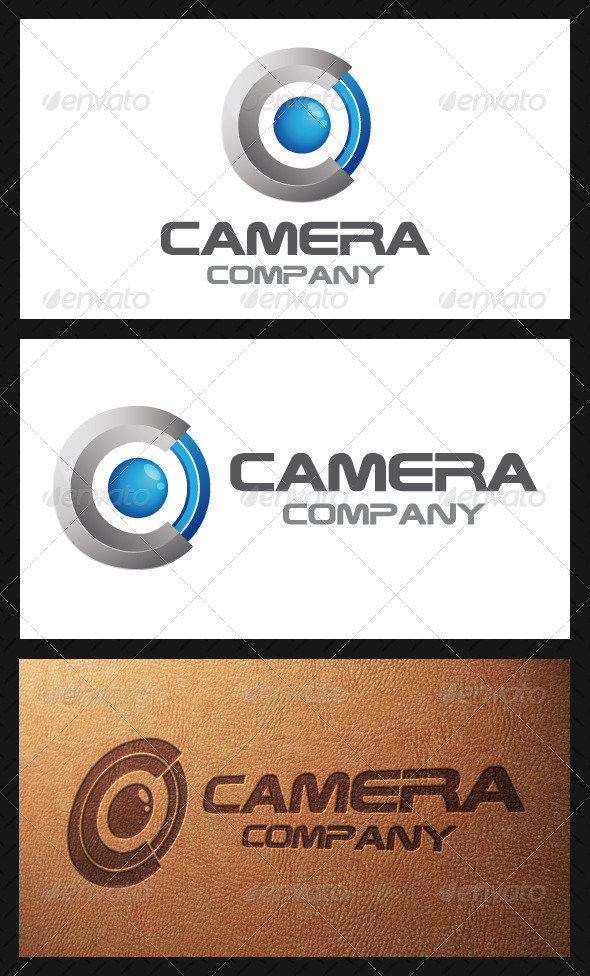Camera Lens Logo Template