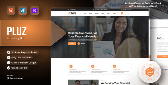 Pluz - Accounting Firm HTML Template