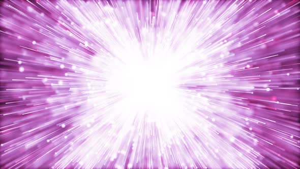 Purple Particles Lines Space