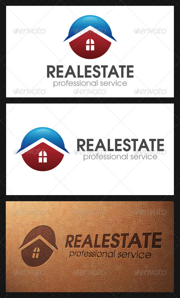 Real Estate Circle Logo Template