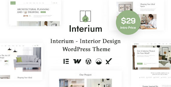 Interium – Interior Design & Architecture WordPress Theme – 0 Sold!