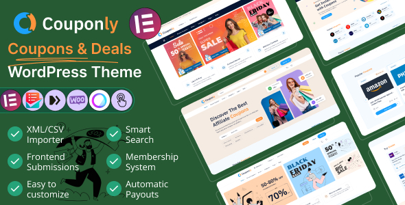 Couponly – Coupons and Deals WordPress Theme – 0 Sold!