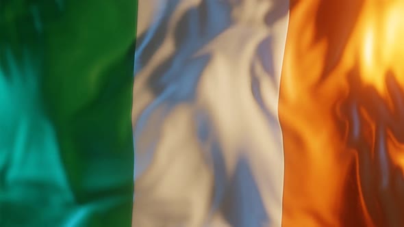 Ireland Flag with Edge Bump