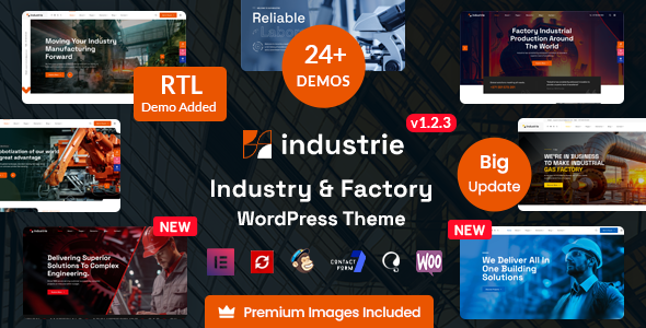 Industrie - Factory & Industry WordPress Theme