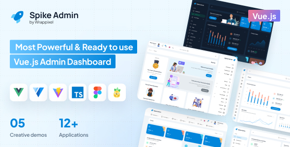 Spike – VueJs Admin Dashboard Template – 0 Sold!