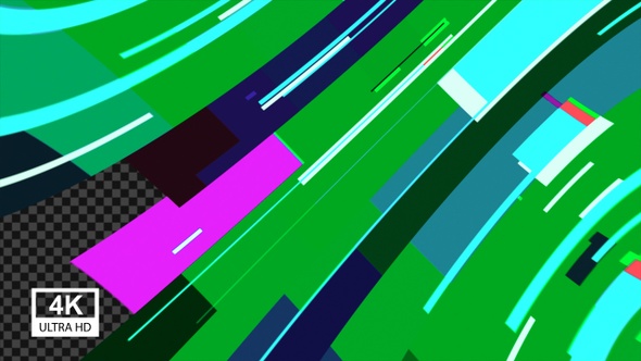 Colorful Random Mixed Stripes Transition 4K 06