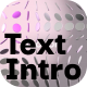 Text Intro Animation - VideoHive Item for Sale