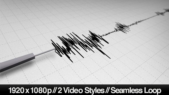 Earthquake Seismograph Line Looping - 2 Styles