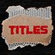 Ripped Paper Tape Titles | MOGRT - VideoHive Item for Sale