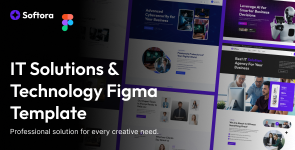 Softora _ IT Solutions & Technology Figma Template – 0 Sold!