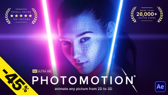 Photomotion ® - 3D Photo Animator (6 in 1)