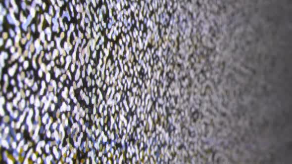 Real Analog TV Noize. TV No Signal, White Noise