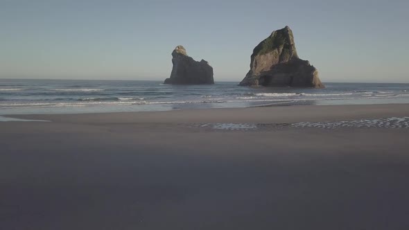 Spectacular beach with rocky islets