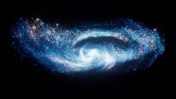 Galaxy 5 3d rotate space nebula Loop 4k