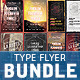 Typography Party Flyer Bundle 1 - GraphicRiver Item for Sale