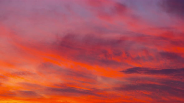 Beautiful sunset clouds, great backdrop, time lapse