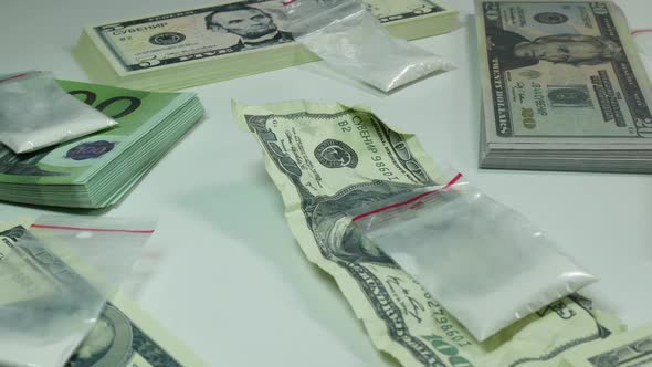 Cocaine And Illegal Profits On The Table