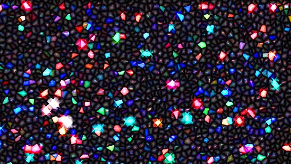 shining bright lines set dots wave motion, colorful, on black background