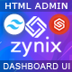 Zynix - HTML Admin Dashboard Template Tailwind - ThemeForest Item for Sale