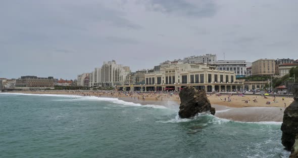 Biarritz, the Grande Plage , the Basque country, France