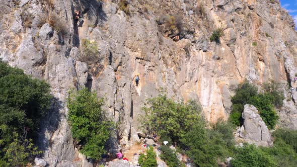 Huge Rocky Cliff of the Mountain