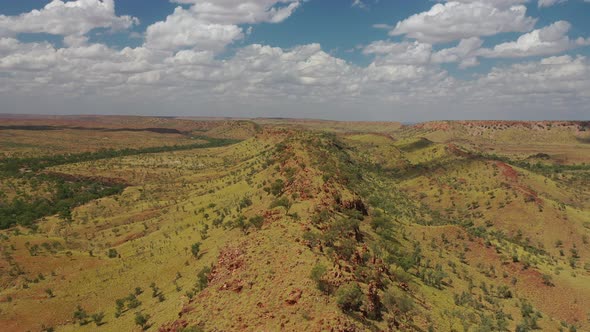 Sawpit Gorge Palm Springs, Halls Creek, Western Australia 4K Aerial Drone