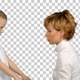 Mother speaks with her daughter, Alpha Channel - VideoHive Item for Sale