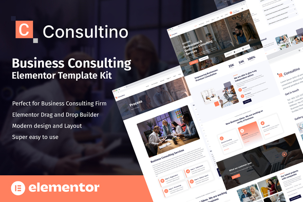 Consultino – Business Consulting Elementor Template Kit – 0 Sold!