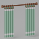Cartoon Curtain 3D model - 3DOcean Item for Sale