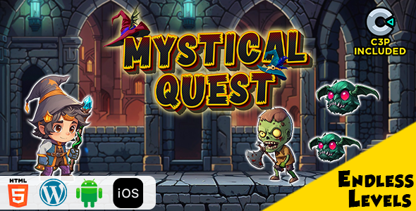 Mystical Quest HTML5 Construct 3 Game
