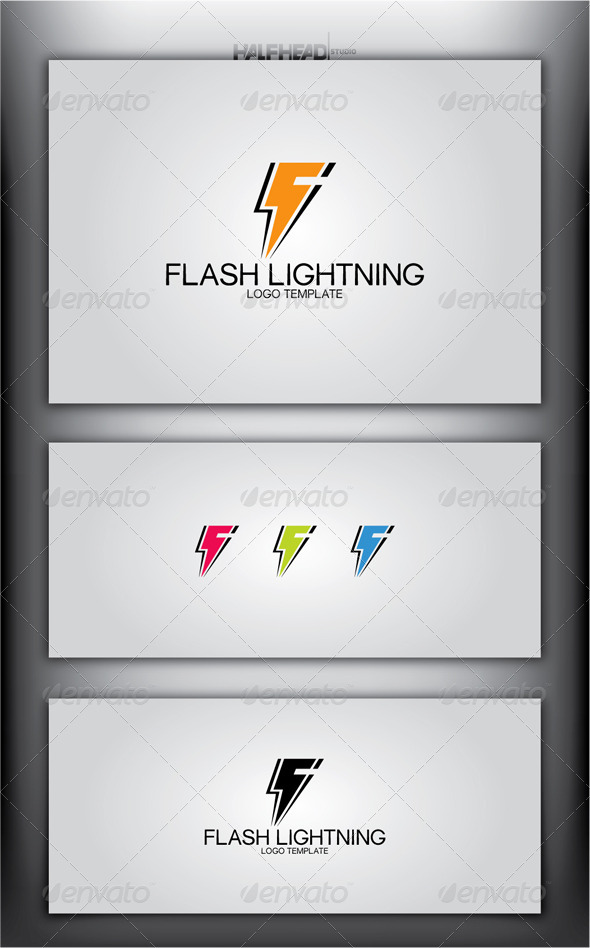 Flash Lightning Logo Template