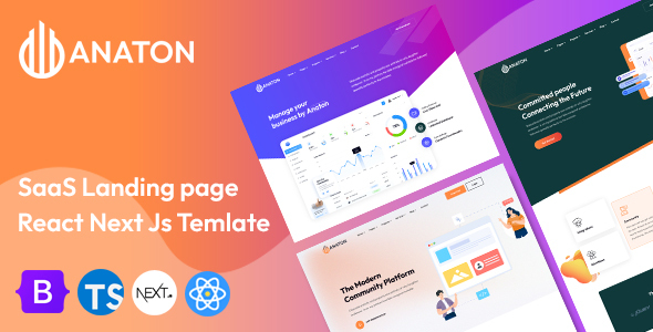 Anaton – SaaS Landing Page Next Js Template – 0 Sold!