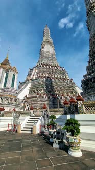 Wat Arun The Temple of Dawn Landmark of Bangkok Thailand