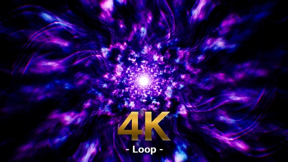 Neon Energy Wave Effect Loop 4K alt