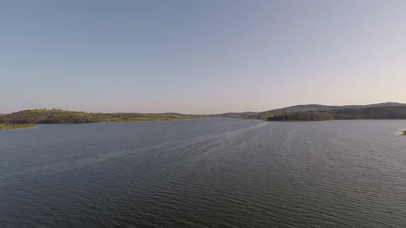 Aerial Freshwater Lake