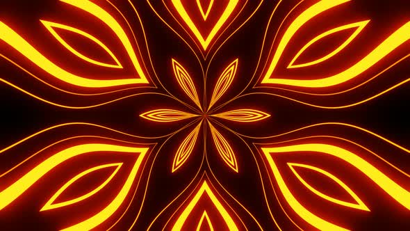 Endless seamless animation, bright emerging flowers.